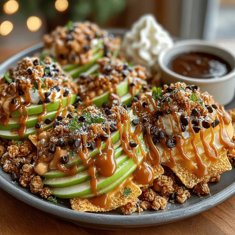 If you're looking for a dessert that combines the fun of nachos with the wholesome goodness of fresh fruit, then caramel apple nachos with peanut butter drizzle is the perfect choice. This innovative take on a beloved snack transforms traditional nachos into a sweet and savory treat that is both visually appealing and incredibly satisfying. Imagine crisp apple slices drizzled with rich caramel, smooth peanut butter, and a sprinkle of crunchy toppings. It's not just a dessert; it's an experience that will delight your taste buds and impress your guests.