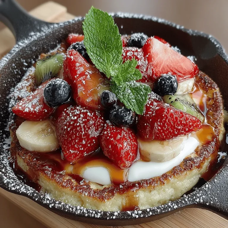In the world of culinary creations, the one-pot pizza stands out as an innovative and delightful dish that transcends traditional pizza boundaries. Imagine a pizza that is not only savory but bursts with the sweetness of fresh fruits, making it a versatile choice for any meal of the day. Whether you're considering a unique breakfast option, a light dessert, or a healthy snack, the Fruity Delight One-Pot Pizza is your answer. This recipe invites you to embrace the joy of cooking with seasonal ingredients, allowing you to impress family and friends with a dish that is as visually stunning as it is delicious.