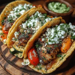 Mediterranean Fiesta: Greek Chicken and Roasted Veggie Tacos