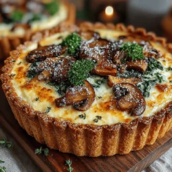 Quiche is an incredibly versatile dish that can be enjoyed any time of day. Whether it's a hearty breakfast, a light lunch, or a satisfying dinner, quiche has the remarkable ability to adapt to various occasions and preferences. One of the standout variations is the Savory Mushroom and Herb Quiche, which combines the earthiness of mushrooms with the freshness of herbs to create a dish that is both flavorful and nourishing. This quiche is a testament to the beauty of using wholesome ingredients that not only please the palate but also contribute to a healthy diet.
