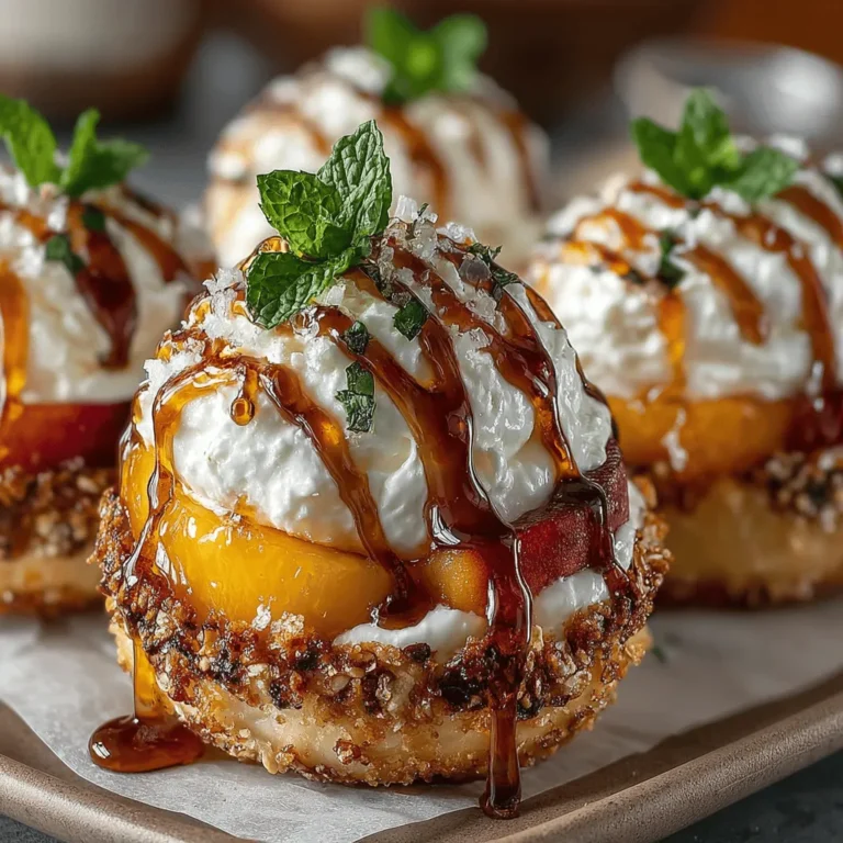 As the sun shines brightly and temperatures rise, nothing satisfies quite like a refreshing dessert. Enter the Frosty Honey Peach Delights, a delightful summer treat that perfectly marries the natural sweetness of ripe peaches with the creamy richness of Greek yogurt. This recipe is designed not just to tantalize your taste buds, but also to provide a healthier alternative to traditional ice cream desserts, making it an ideal choice for families and health-conscious individuals alike.