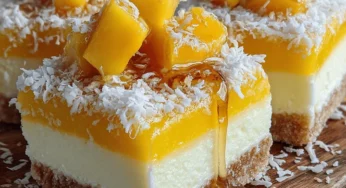 Tropical Bliss Frozen Yogurt Mango Coconut Slices Recipe