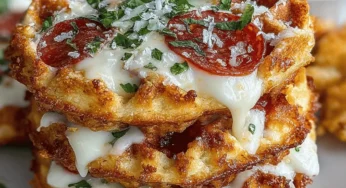 Mini Pizza Waffle Sliders Recipe