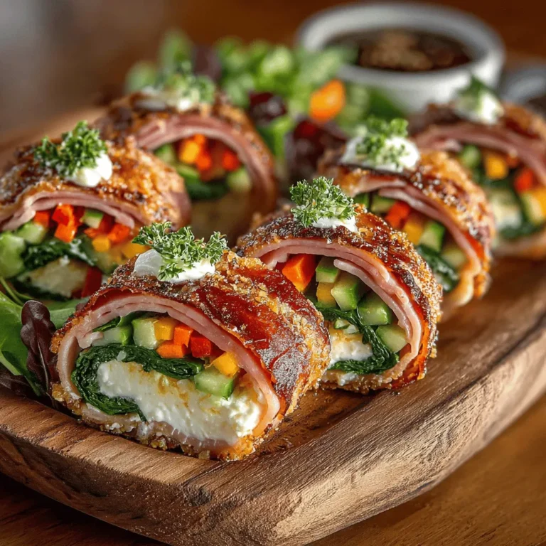 Ham roll-ups are a delightful and versatile snack or meal option that can easily cater to a variety of tastes and dietary preferences. Whether you're hosting a casual get-together, preparing a quick lunch, or looking for a nutritious after-school snack, ham roll-ups offer a perfect solution. Their appeal lies not only in their delicious flavors but also in their simple preparation process, which allows you to create a delightful dish in just a matter of minutes. This recipe, dubbed "Ham Roll-Ups Delight," takes advantage of fresh ingredients, making it not only tasty but also a nutritious choice for any occasion.