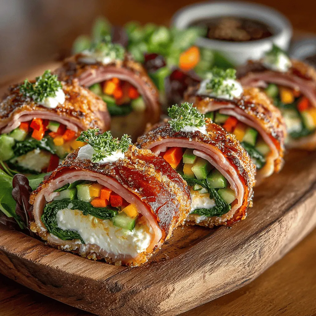 Ham roll-ups are a delightful and versatile snack or meal option that can easily cater to a variety of tastes and dietary preferences. Whether you're hosting a casual get-together, preparing a quick lunch, or looking for a nutritious after-school snack, ham roll-ups offer a perfect solution. Their appeal lies not only in their delicious flavors but also in their simple preparation process, which allows you to create a delightful dish in just a matter of minutes. This recipe, dubbed "Ham Roll-Ups Delight," takes advantage of fresh ingredients, making it not only tasty but also a nutritious choice for any occasion.