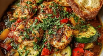 Hearty Crockpot Chicken & Eggplant Ratatouille