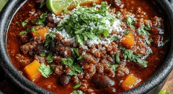 Smoky Hatch Chili & Beef Crockpot Chili