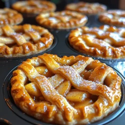 Apple pie is more than just a dessert; it’s a comforting symbol of home and tradition, cherished across generations. The aroma of baked apples, cinnamon, and buttery crust wafting through the kitchen evokes memories of family gatherings, holidays, and the simple pleasure of sharing a slice with loved ones. While the classic apple pie holds a special place in our hearts, mini apple pies offer a delightful twist that combines the same beloved flavors in a charming and convenient form. These bite-sized treats are perfect for any occasion, whether you’re hosting a family dinner, celebrating a birthday, or simply indulging in a sweet snack.