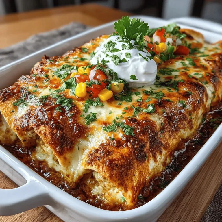Enchiladas are a beloved staple in Mexican cuisine, known for their comforting layers of flavor and warmth. The Cheesy Delight Baked Chicken & Veggie Enchiladas are no exception, combining tender chicken, vibrant vegetables, and a gooey cheese topping that is sure to please even the pickiest of eaters. This dish has become a favorite not only for its rich taste but also for its versatility and nutritional benefits. Whether you’re looking for a quick weeknight dinner, a family-friendly meal, or something to impress guests, these enchiladas fit the bill perfectly.